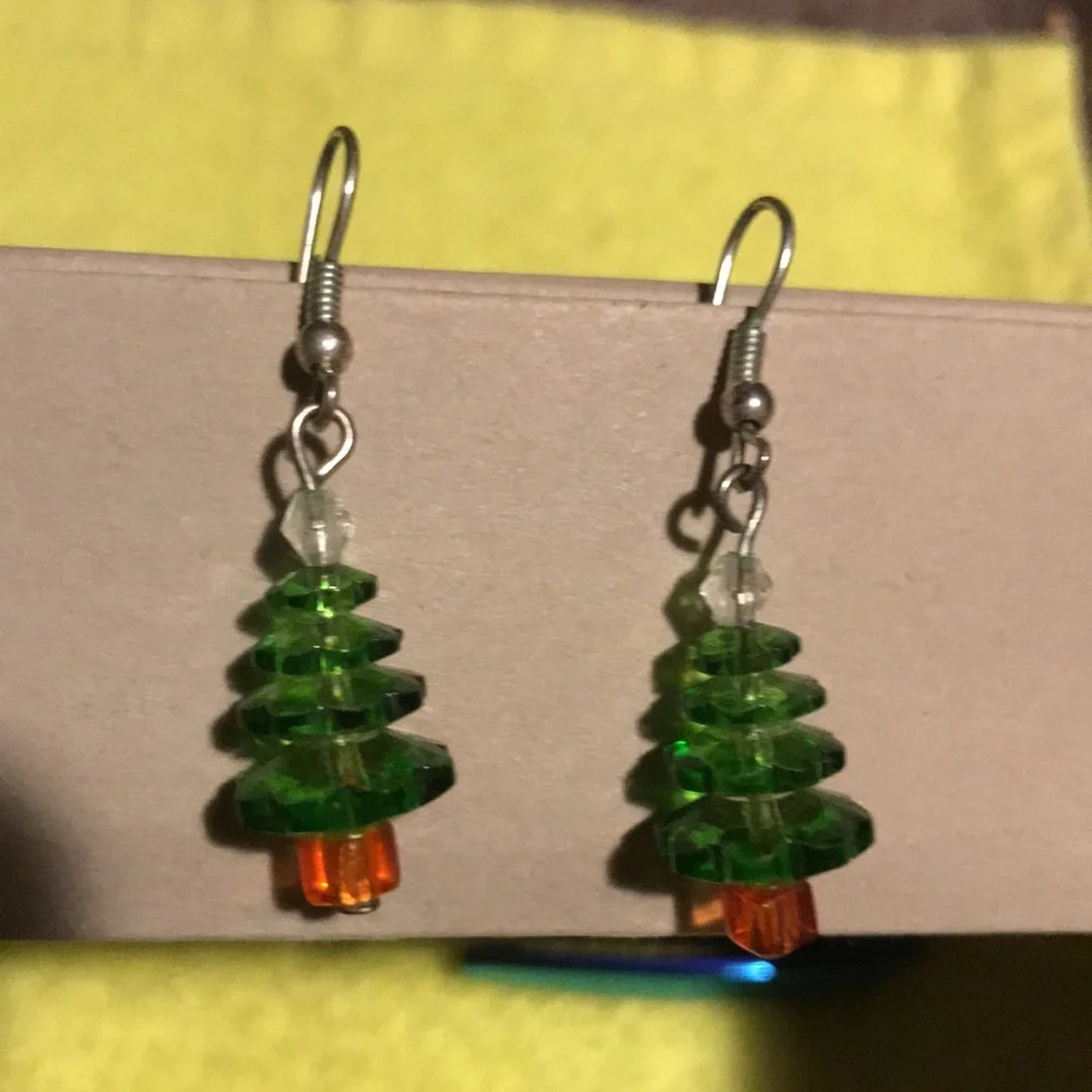 Swarovski Crystal Bead Tree earrings. - Picture 2 of 4